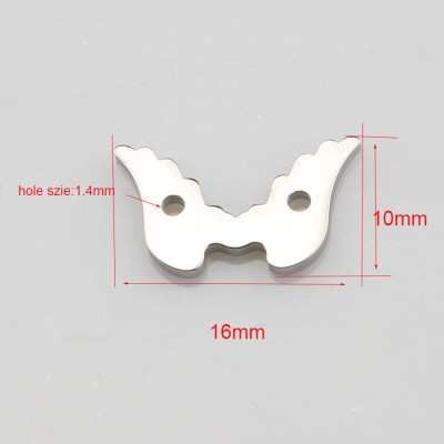 Wing connector surgical steel three color variants