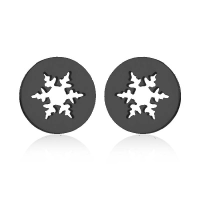 Puset snowflakes surgical steel four color variants