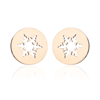 Puset snowflakes surgical steel four color variants