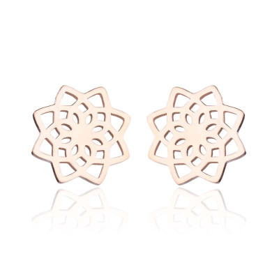 Earrings flowers surgical steel