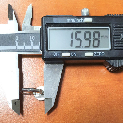 Náušnice mechanická s ploškou 10mm chirurgická ocel