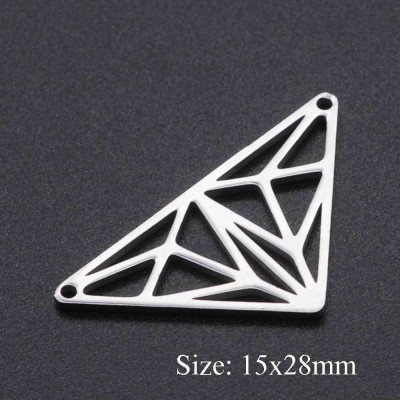Surgical steel triangle connector
