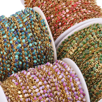 Řetízkovina s barevnými placičkami chirurgická ocel