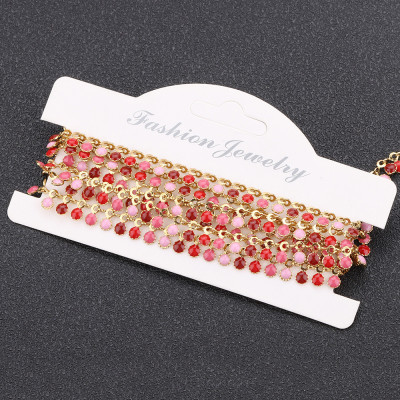 Řetízkovina s barevnými placičkami chirurgická ocel