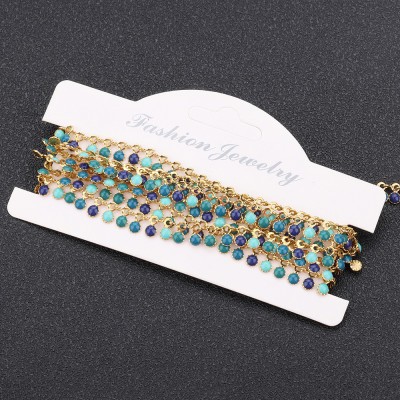 Řetízkovina s barevnými placičkami chirurgická ocel