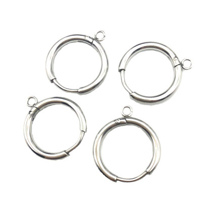 Hoop earrings with eyelet 14.5 or 18.5 mm surgical steel