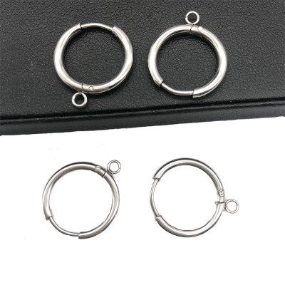 Hoop earrings with eyelet 14.5 or 18.5 mm surgical steel