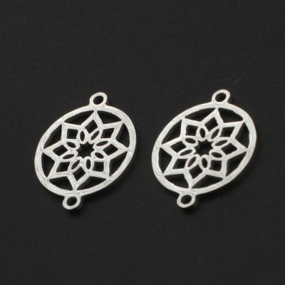 Surgical steel flower connector