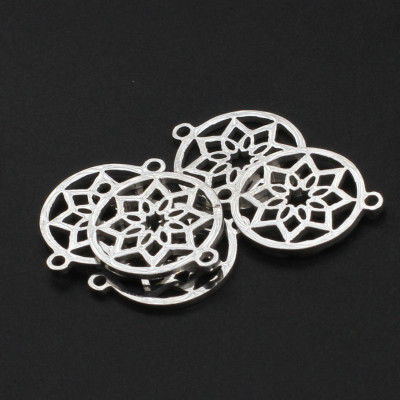 Surgical steel flower connector