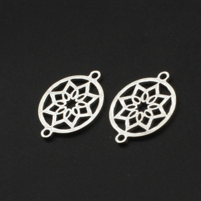 Surgical steel flower connector