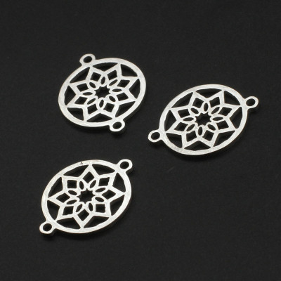 Surgical steel flower connector