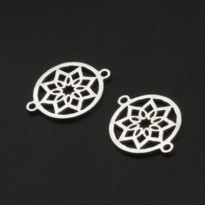 Surgical steel flower connector