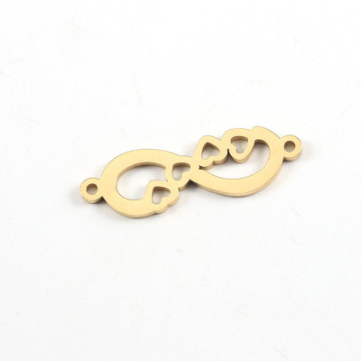 Surgical Steel Straight Endless Love Connector