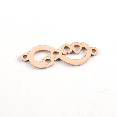 Surgical Steel Straight Endless Love Connector