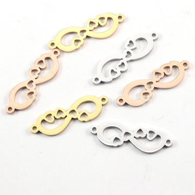 Surgical Steel Straight Endless Love Connector