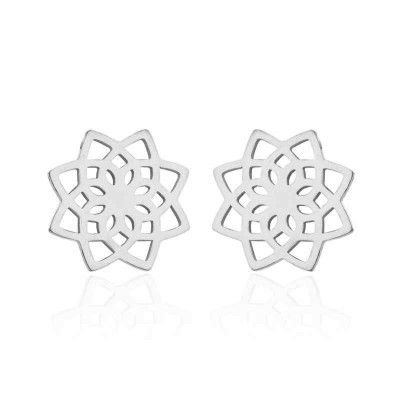 Earrings flowers surgical steel
