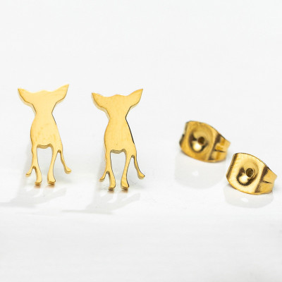 Pusety silhouette dogs surgical steel