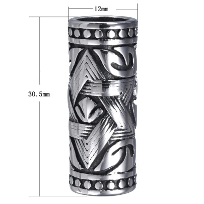 Solid tube 30 x 12 x 12mm made of surgical steel