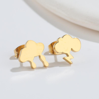 Puset clouds and lightning and rain surgical steel