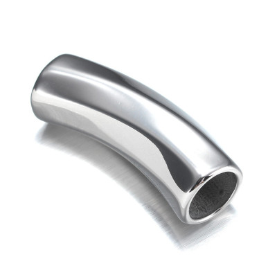 Solid 39 x 12 x 12mm polished stainless steel tube