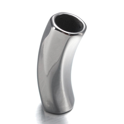 Solid 39 x 12 x 12mm polished stainless steel tube