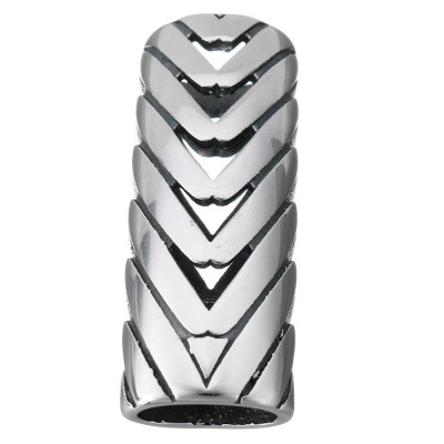 Masivní plochá leštěná trubička 43 x 15 x 10mm z chirurgické oceli