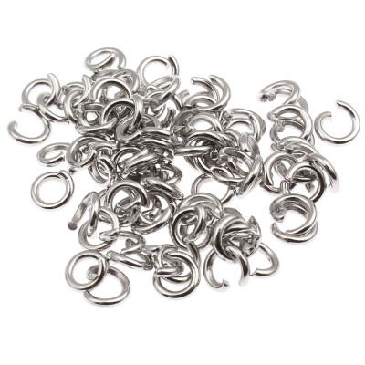 Open ring 4 x 0,8 mm stainless steel 304