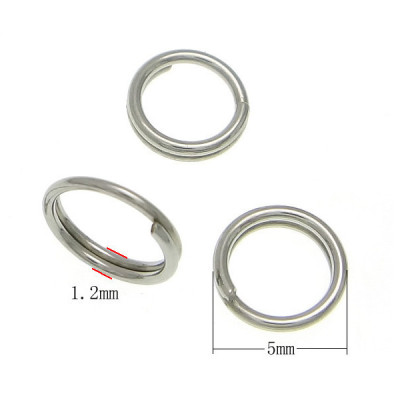 Spojovací kroužek dvojitý 5 x 1,2 mm chirurgická ocel