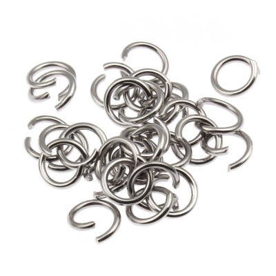 Open ring 7 x 1mm stainless steel 304