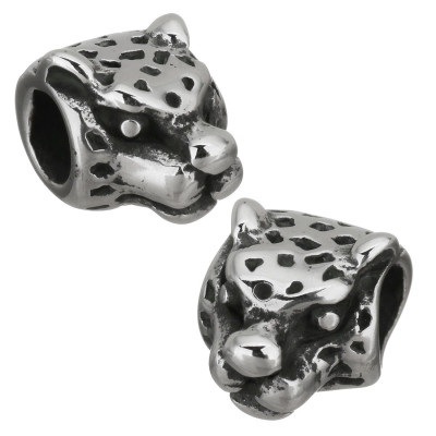 Leopard surgical steel bead