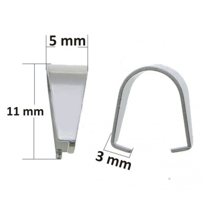 Hook, 50pcs, surgical steel