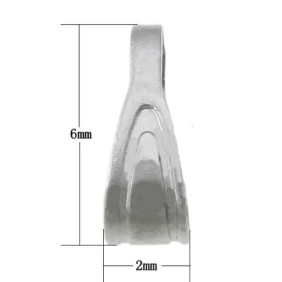 Upper hook small 6 x 2mm of surgical steel