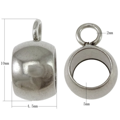 Surgical steel ring ring 10.5 x 4.5mm