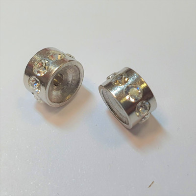 Rondelka 8,40 x 5mm z chirurgické oceli Crystal nebo Crystal Capri gold