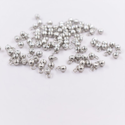 Pendant with rivolka 5mm Preciosa made of surgical steel