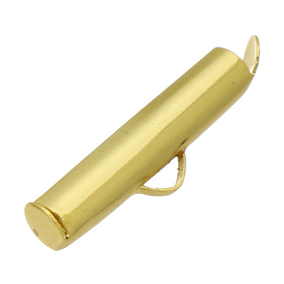 End for ball chains, surgical steel, gold galvanization