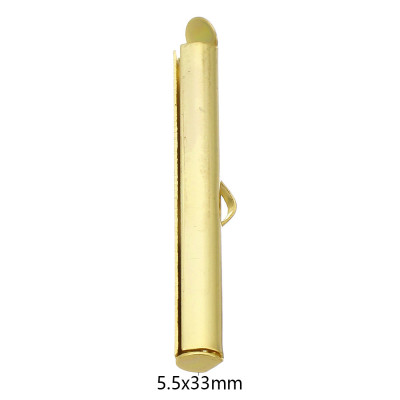 Koncovka pro kuličkové řetízky chirurgická ocel zlatá galvanizace