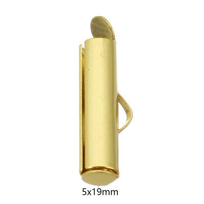 Koncovka pro kuličkové řetízky chirurgická ocel zlatá galvanizace