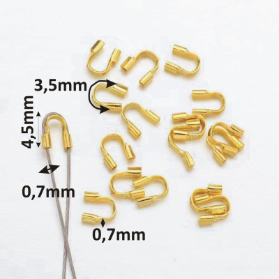 Conductor of surgical steel nylon wire, inner hole 0.7 and 0.8 mm gold galvanization