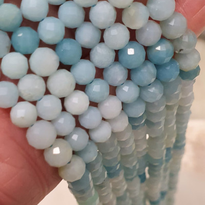 copy of Natural quartz imitation amazonite faceted 5.5mm