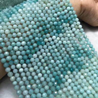 copy of Natural quartz imitation amazonite faceted 5.5mm