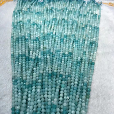 copy of Natural quartz imitation amazonite faceted 5.5mm