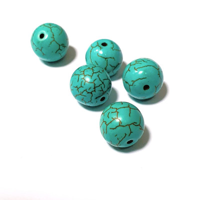 African jasper imitation turquoise bead 12mm