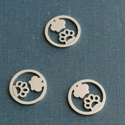 Connector wheel with paws three color variants surgical steel