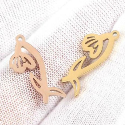 Pendant pale surgical steel in three color variants