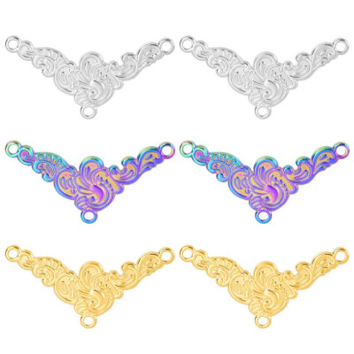 Connector hanger made of surgical steel three color variants