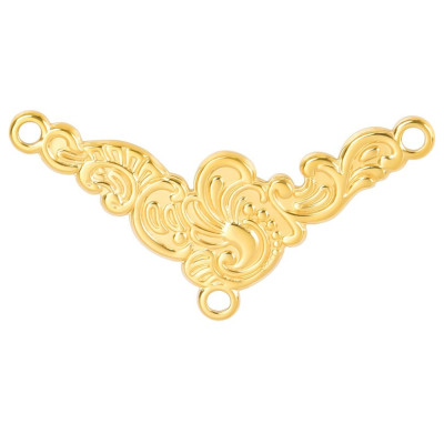 Connector hanger made of surgical steel three color variants