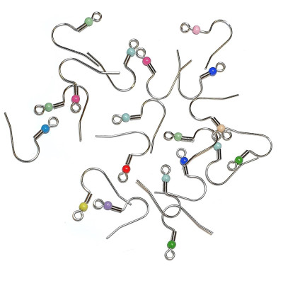 Afroháček s barevnou kuličkou chirurgická ocel