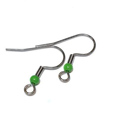 Afro hook with colored ball surgical steel