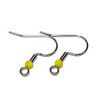 Afro hook with colored ball surgical steel